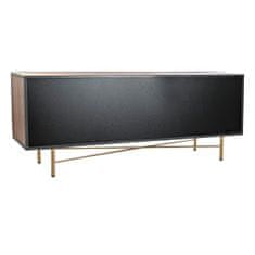 DKD Home Decor TV pohištvo DKD Home Decor Rumeno zelena Zlata Temno rjava Kovinski kristal 140 x 35 x 55 cm