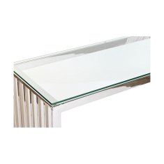 DKD Home Decor Konzola DKD Home Decor Crystal Silver Transparent Steel 120 x 45 x 78 cm