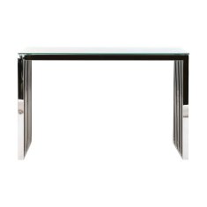 DKD Home Decor Konzola DKD Home Decor Crystal Silver Transparent Steel 120 x 45 x 78 cm