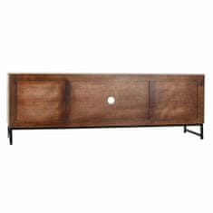 DKD Home Decor TV pohištvo DKD Home Decor 180 x 40 x 60 cm Črna kovina Bela Mango les