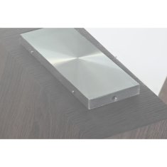 DKD Home Decor Konzola DKD Home Decor Les MDF Naravna rjava Transparentna srebrna Jeklo 120 x 40 x 76 cm