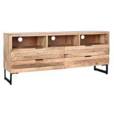 DKD Home Decor TV pohištvo DKD Home Decor Natural Black Metal Mango wood (150 x 40 x 65 cm)