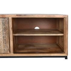 DKD Home Decor TV pohištvo DKD Home Decor Natural Black Metal Mango wood (160 x 45 x 55 cm)