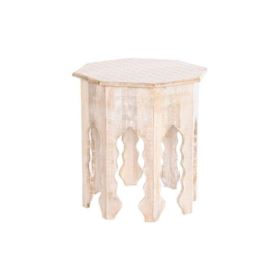 DKD Home Decor Stranska mizica DKD Home Decor 49 x 49 x 53,5 cm Rjava Bela Mango les