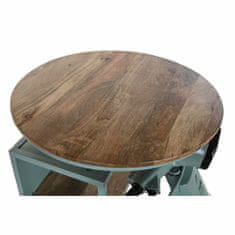 DKD Home Decor Miza DKD Home Decor Modra Rjava Zelena Železo Mango les 116 x 72 x 110 cm