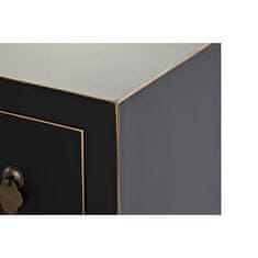DKD Home Decor TV pohištvo DKD Home Decor Črna Orientalska bela Zlata bela/črna Kovina Elov MDF les 130 x 26 x 51 cm