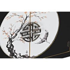 DKD Home Decor TV pohištvo DKD Home Decor Črna Orientalska bela Zlata bela/črna Kovina Elov MDF les 130 x 26 x 51 cm
