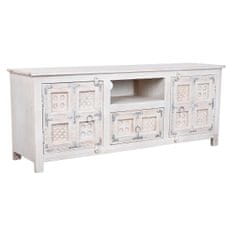 DKD Home Decor TV pohištvo DKD Home Decor Beli les Mango les 151 x 40 x 60 cm