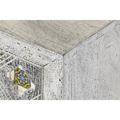 DKD Home Decor TV pohištvo DKD Home Decor Bela bež siva Večbarvna keramika Mango les 130 x 40 x 56 cm