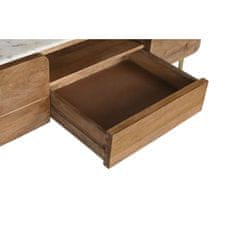 DKD Home Decor TV pohištvo DKD Home Decor Zlata Bela Svetlo rjava Marmor Mango les (145 x 42 x 48 cm)