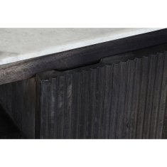 DKD Home Decor TV pohištvo DKD Home Decor 145 x 40 x 54 cm 150 x 41 x 54 cm Črna siva bela Marmor Mango les