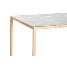 DKD Home Decor Garnitura 2 miz DKD Home Decor Bela Črna Zlata 100 x 28 x 80 cm