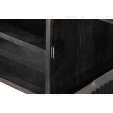 DKD Home Decor TV pohištvo DKD Home Decor 145 x 40 x 54 cm 150 x 41 x 54 cm Črna siva bela Marmor Mango les