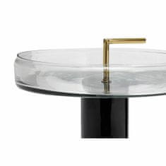 DKD Home Decor Stranska mizica DKD Home Decor Crystal Black Transparent Iron 41 x 41 x 57 cm