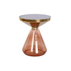 DKD Home Decor Stranska mizica DKD Home Decor 40,5 x 40,5 x 49 cm Kristalno črna Zlata kovinska rjava