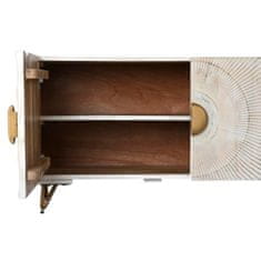 DKD Home Decor TV pohištvo DKD Home Decor Bela črna kovina Mango les 160 x 40 x 50 cm