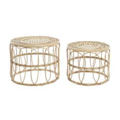 DKD Home Decor Komplet 2 miz DKD Home Decor Brown 50 x 50 x 40 cm 50 x 50 x 41,5 cm