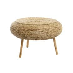 DKD Home Decor Stranska mizica DKD Home Decor Svetlo rjava Konoplja 70 x 70 x 45 cm