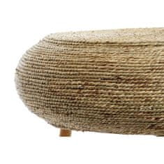 DKD Home Decor Stranska mizica DKD Home Decor Svetlo rjava Konoplja 70 x 70 x 45 cm