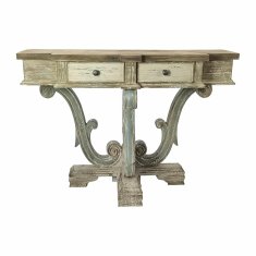 DKD Home Decor Konzola DKD Home Decor 127 x 38 x 92,5 cm Elov les MDF