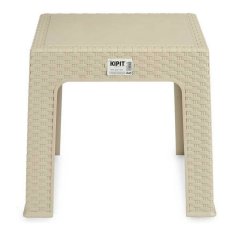 Kipit Stranska mizica Kremasta plastika (47 x 42,5 x 47 cm)