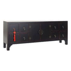 DKD Home Decor TV pohištvo DKD Home Decor Črna Večbarvni les Jelka MDF Les 130 x 24 x 51 cm