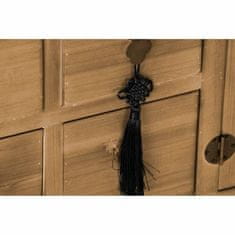 DKD Home Decor TV pohištvo DKD Home Decor Črna naravna jelka MDF les 130 x 24 x 51 cm