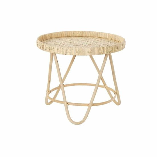 DKD Home Decor Stranska mizica DKD Home Decor Brown Bamboo 60 x 60 x 52 cm