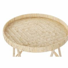 DKD Home Decor Stranska mizica DKD Home Decor Brown Bamboo 60 x 60 x 52 cm