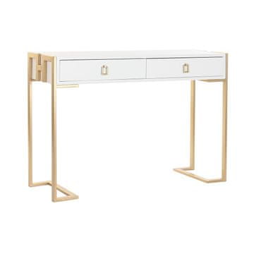 DKD Home Decor Konzola DKD Home Decor Metal Wood White (110 x 35 x 76 cm)