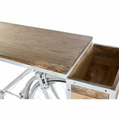 DKD Home Decor Konzola DKD Home Decor Bela rjava železo Mango les 195 x 40 x 91 cm