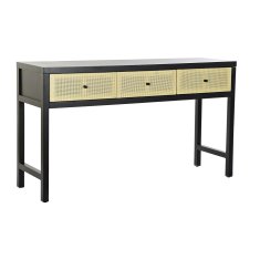 DKD Home Decor Konzola DKD Home Decor 135 x 38 x 76 cm Jedla Naravna Črna