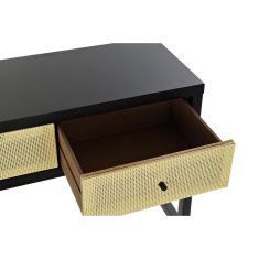 DKD Home Decor Konzola DKD Home Decor 135 x 38 x 76 cm Jedla Naravna Črna