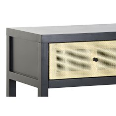 DKD Home Decor Konzola DKD Home Decor 135 x 38 x 76 cm Jedla Naravna Črna