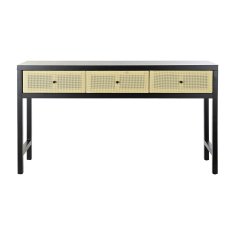 DKD Home Decor Konzola DKD Home Decor 135 x 38 x 76 cm Jedla Naravna Črna
