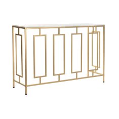 DKD Home Decor Konzola DKD Home Decor Golden Metal White 120 x 35 x 80 cm MDF Wood