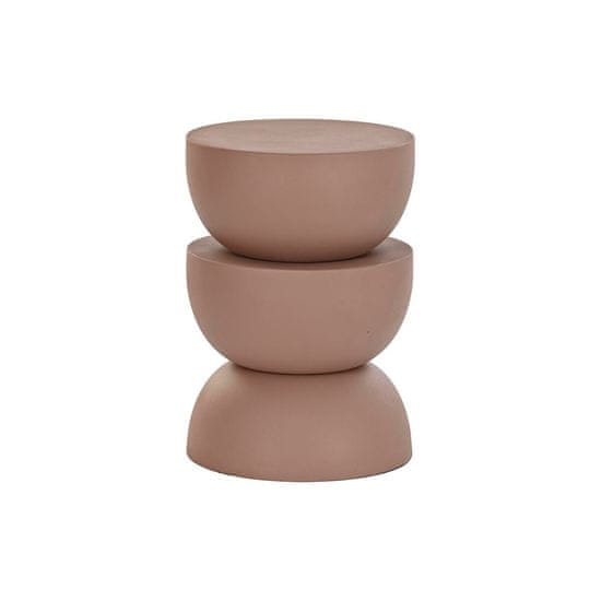 DKD Home Decor Stranska mizica DKD Home Decor Light Pink Aluminium 32 x 32 x 46 cm 32 x 32 x 46,5 cm