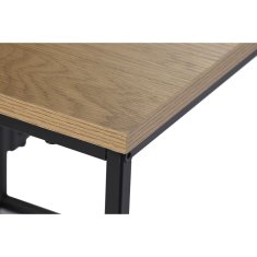 DKD Home Decor Komplet 3 miz DKD Home Decor Črna kovina 45 x 45 x 45 cm MDF les