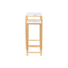 DKD Home Decor Komplet 2 miz DKD Home Decor White Golden 33 x 33 x 70 cm