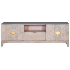 DKD Home Decor TV pohištvo DKD Home Decor Bež Kovina Mango les 175 x 40 x 60 cm