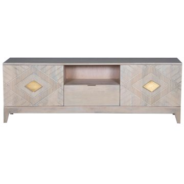 DKD Home Decor TV pohištvo DKD Home Decor Bež Kovina Mango les 175 x 40 x 60 cm