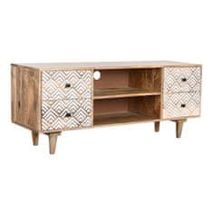 DKD Home Decor TV pohištvo DKD Home Decor 135 x 40 x 55 cm Naravna bela Mango les