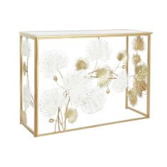DKD Home Decor Konzola DKD Home Decor Belo zlato kovinsko ogledalo 108 x 37 x 80 cm