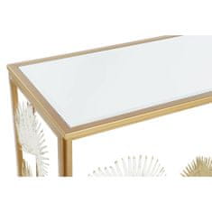 DKD Home Decor Konzola DKD Home Decor Belo zlato kovinsko ogledalo 108 x 37 x 80 cm