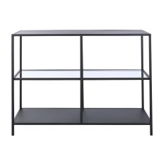 DKD Home Decor Konzola DKD Home Decor Black Metal Crystal 100 x 35 x 80 cm