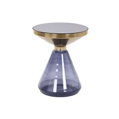 DKD Home Decor Stranska mizica DKD Home Decor Modra zlata kristalna železna 40,5 x 40,5 x 49 cm