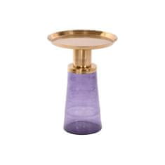 DKD Home Decor Stranska mizica DKD Home Decor 37 x 37 x 50 cm Crystal Blue Golden Iron