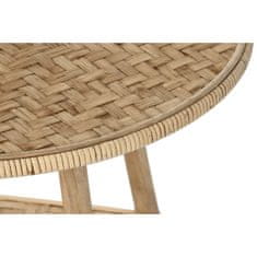 DKD Home Decor Stranska mizica DKD Home Decor 61 x 61 x 46 cm 61 x 61 x 49 cm Rjav ratan