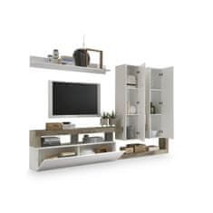 DKD Home Decor TV pohištvo DKD Home Decor Bela kovina Aluminij MDF Les 277 x 75 x 173 cm 277 x 35 x 173 cm