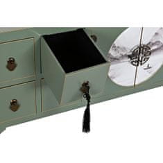 DKD Home Decor TV pohištvo DKD Home Decor Bela Črna Zelena Zlata Kovina Elja MDF Les 130 x 26 x 51 cm